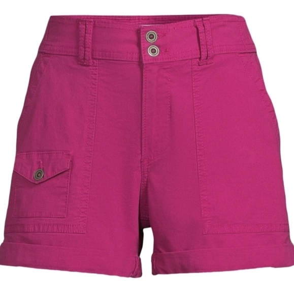 Time and Tru Pants - 𝅺time and Tru Women's Utility Shorts In Berry Fun Size 18 New